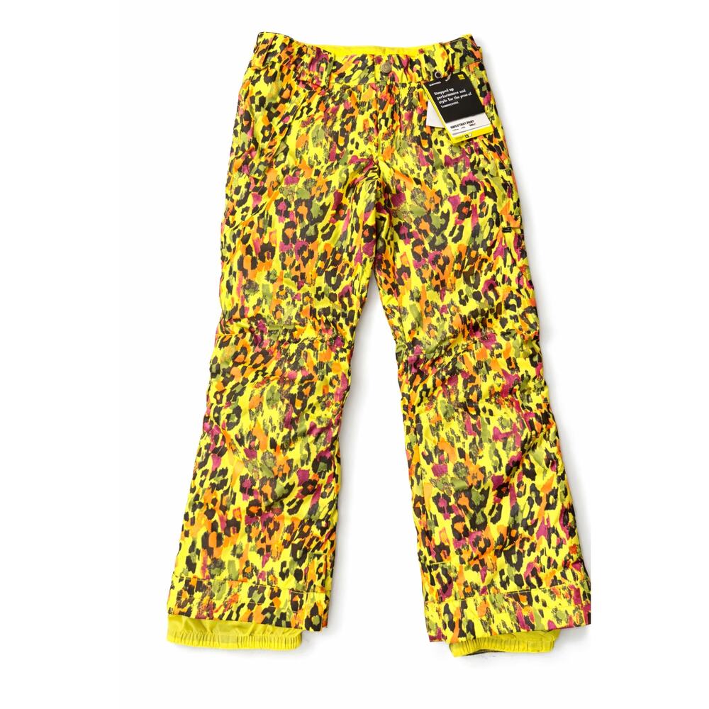 NWT Burton Girls' Sweetart Snowboard & Ski Pants - Leopard Print - Size L 10/12